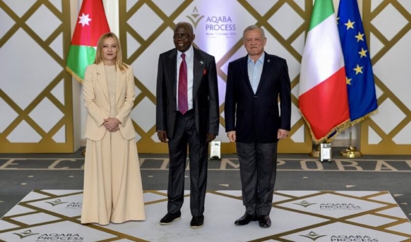 Tinubu, Meloni, King Abdullah II Unite in Rome to Tackle Global Terrorism at Aqaba Summit