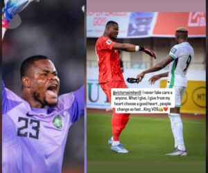 Super Eagles goalkeeper Nwabali shares cryptic message on Instagram
