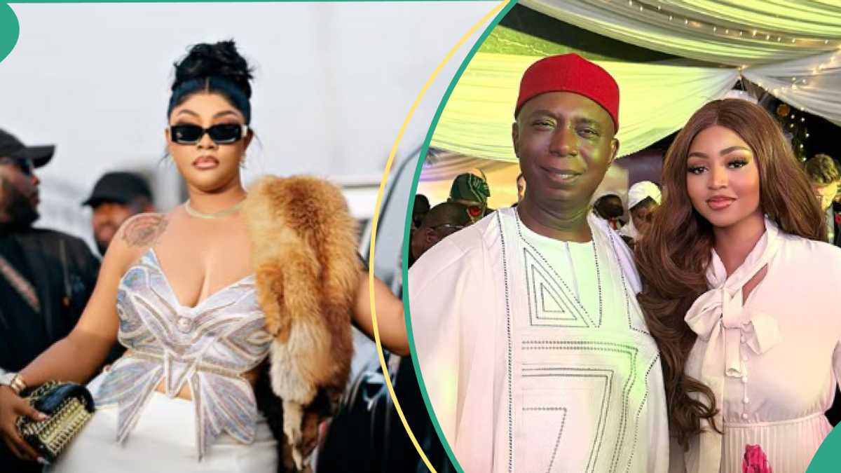 Ned Nwoko Allegedly Beat Regina Daniels? Angela Okorie Taunts Colleagues Over Her Marital Crisis