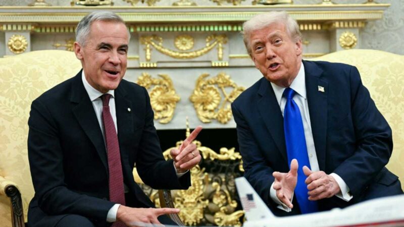 Trump talks up Canada trade deal chances with ‘world-class’ Carney