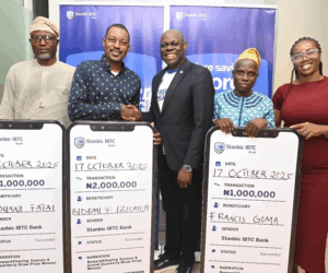 Stanbic IBTC Bank rewards 78 savers with ₦16 million in sixth monthly and second quarterly draws