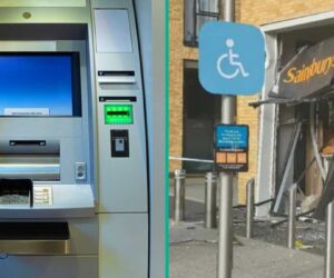 Theives Use Large Truck To Remove ATM From Supermarket, Disappear With it
