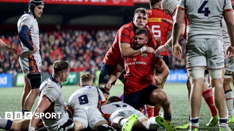 URC: Munster edge out ill-disciplined Edinburgh