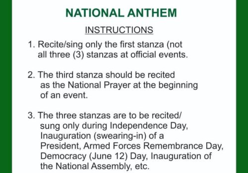 NOA releases new guidelines for reciting National Anthem 