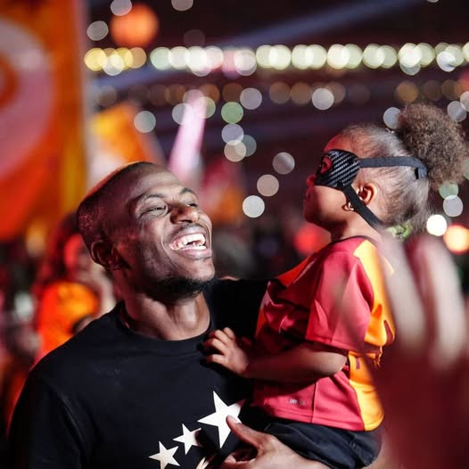 Osimhen celebrates daughter at three