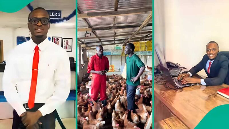 “Inspiring Story.” Man Dumps ₦75k Bank Job, Shares Secret as He Makes Millions from Poultry Farming