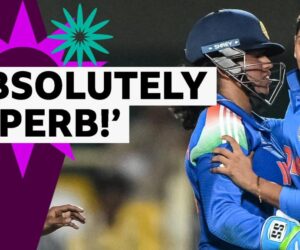 Women’s Cricket World Cup: Kavisha Dilhari caught behind by Richa Ghosh to give India fifth wicket