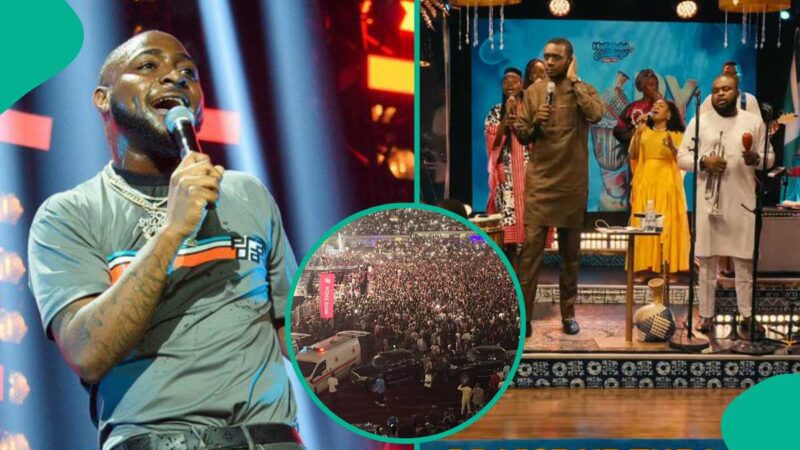 Crowd at Davido’s Concert in Akwa Ibom Sparks Debate as People Draw Comparison With Religious Events