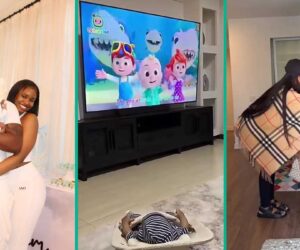 Priscilla Exposes Less Than 2 Months Old Son to Cartoon, Gesture Ignites Concern: “Too Young for It”