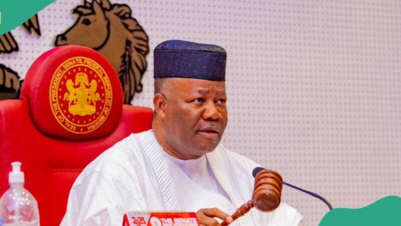Breaking: Akpabio Swears in Two New Senators, Details Emerge