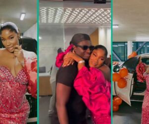 Emotional Moment Nasty Blaq Surprised Wife with Mercedes-Benz: “She Thought It Was a Corolla”