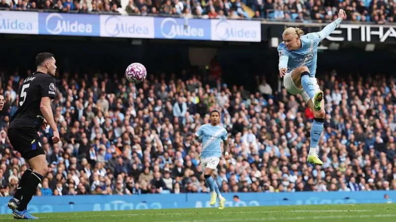 Premier League: Erling Haaland’s Brace Lifts Man City Past Everton, Sunderland Extend Wolves’ Woes