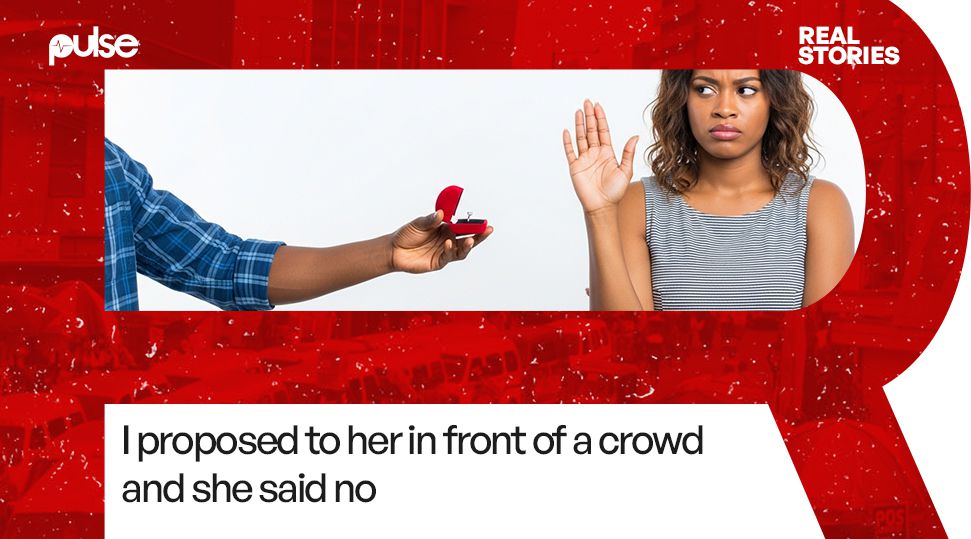 Real Stories: I proposed to her in front of a crowd, and she said no