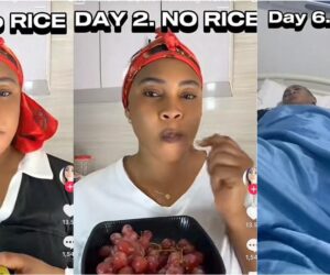 Lady who ate only fruits for six days to avoid rice, ends up in hospital