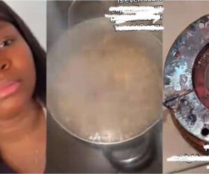 Watch dramatic moment lady catches neighbour using her gas to cook beans amid scarcity