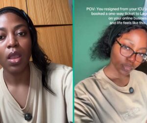 Lady Quits Her ICU Job Abroad, Books One-Way Ticket to Lagos to Focus on Her Online Business