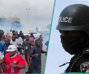Breaking: Gunshots Rock Abuja as Security Forces Clash with ‘Free Nnamdi Kanu’ Protesters