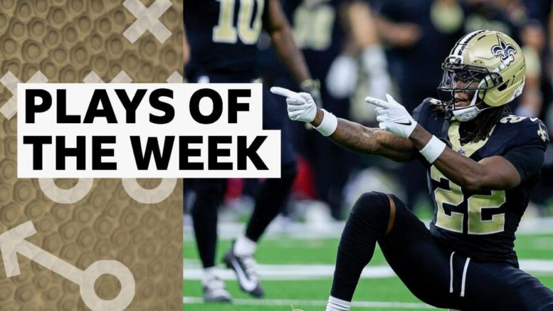 Shaheed's 87-yard touchdown in NFL plays of the week
