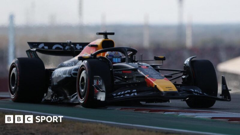 US Grand Prix: Max Verstappen takes Austin pole with Lando Norris second and Oscar Piastri sixth