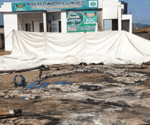 Hoodlums set ablaze ADC secretariat in Ekiti, disrupt party excos’ inauguration