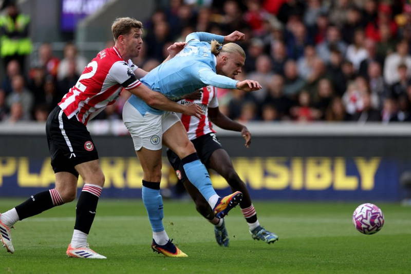 Manchester City pip Brentford in Premier League clash