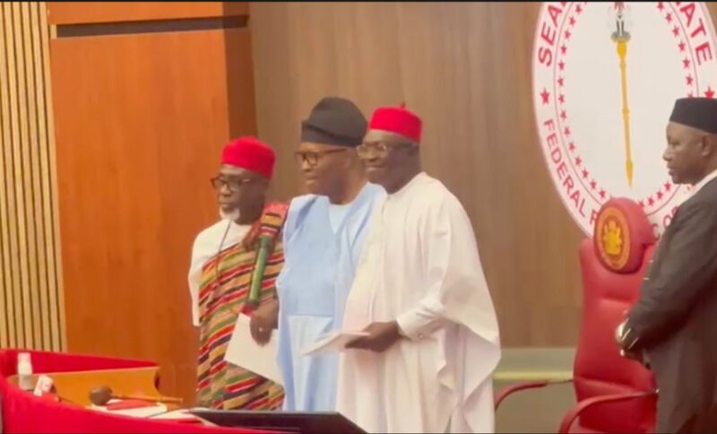 APC gains two-thirds majority in Senate as Akpabio swears in three new senators