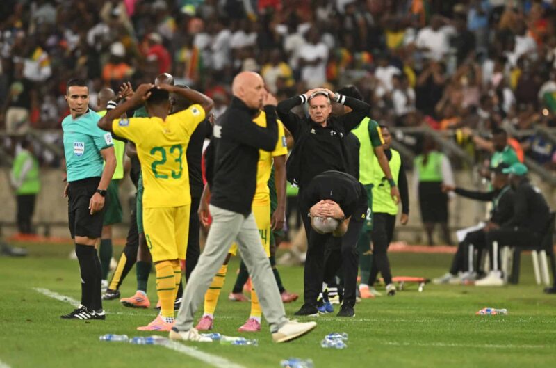 Bafana Bafana Held by 10-Man Zimbabwe in World Cup Qualifier