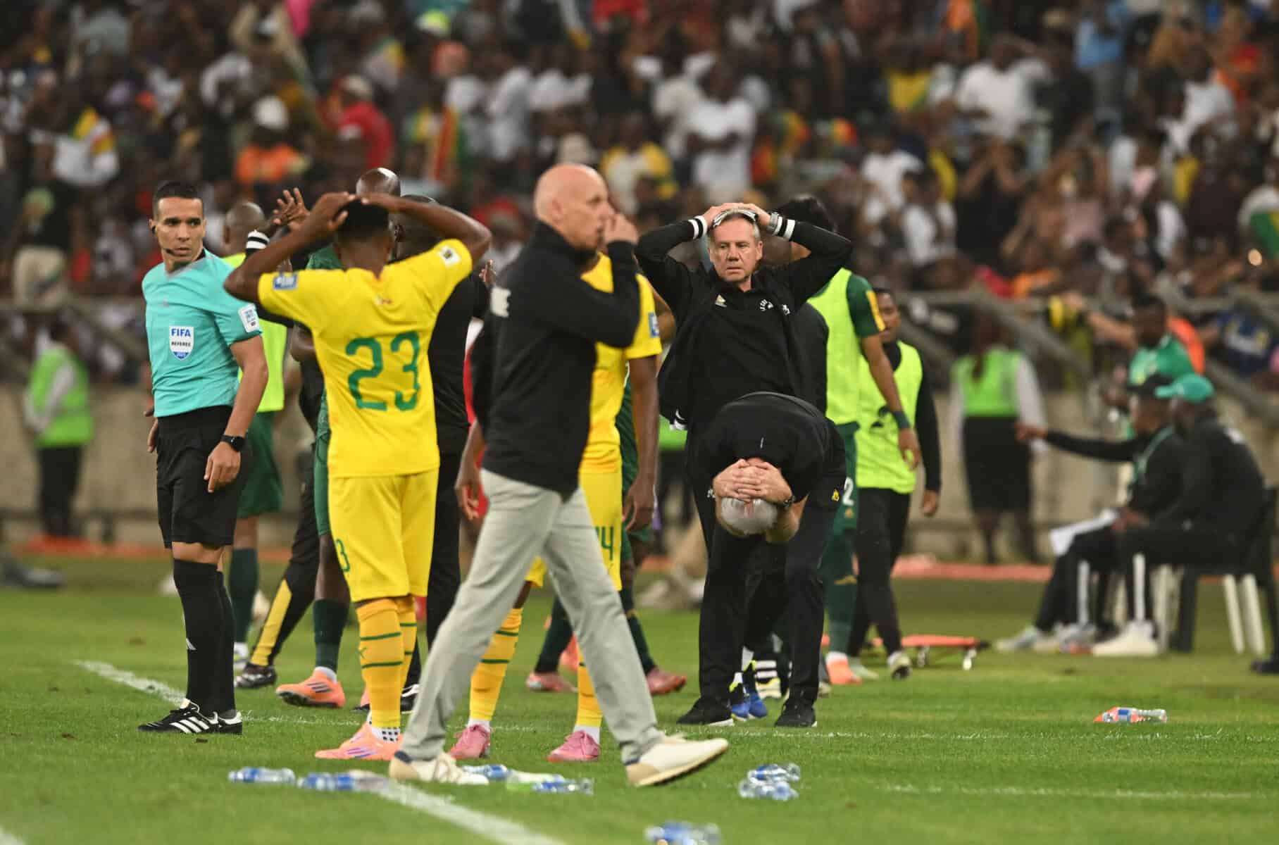 Bafana Bafana Held by 10-Man Zimbabwe in World Cup Qualifier