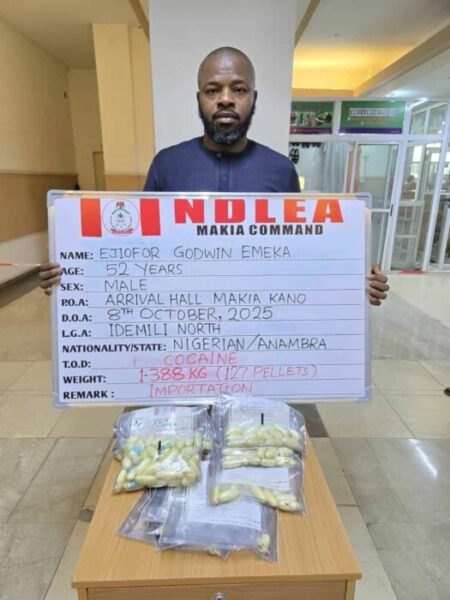 Businessman Excretes 69 Cocaine Wraps At Kano Airport