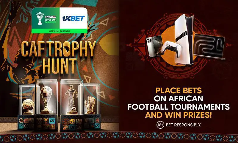 CAF Trophy Hunt: Win iPhone 17 Pro Max, iPad Air 11, Valve Steam Deck, And Other Prizes In 1xBet Promo!