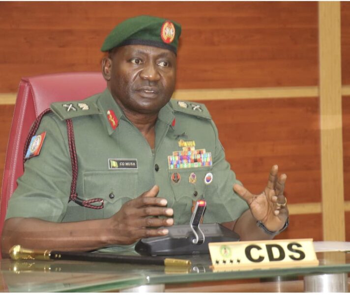 We’ll go against anyone doing anything negative against govt – Chief of Defence Staff