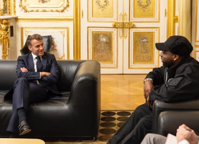 Davido’s meeting with French President, Ned Nwoko’s ‘new wife’, Dede’s N30m gift, other ent stories from last week