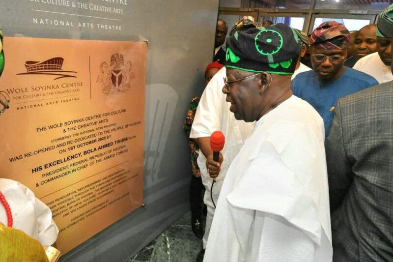 Tinubu commissions renovated National Theatre Lagos