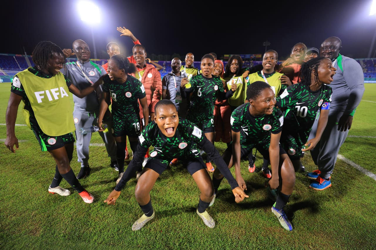 Nigeria’s Flamingos rout Samoa 4-0 to reach last 16 in 2016 FIFA U17 Women’s World Cup finals