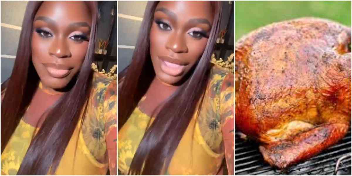 Lady blocks talking stage for accusing her of stealing his turkey from his freezer during a visit
