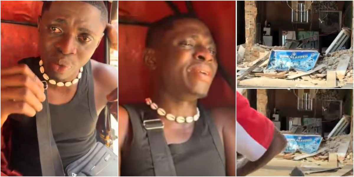 “Why only me?” – Igbo man cries after LASG reportedly demolishes his shop