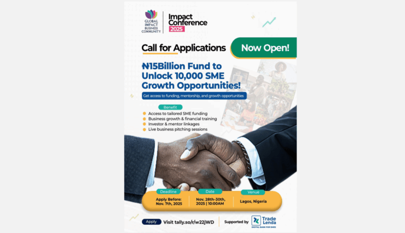 APPLY – GIBC, Trade Lenda Launch ₦15bn Fund to Empower 10,000 Nigerian SMEs Ahead of 2025 Impact Conference | Tech | Business