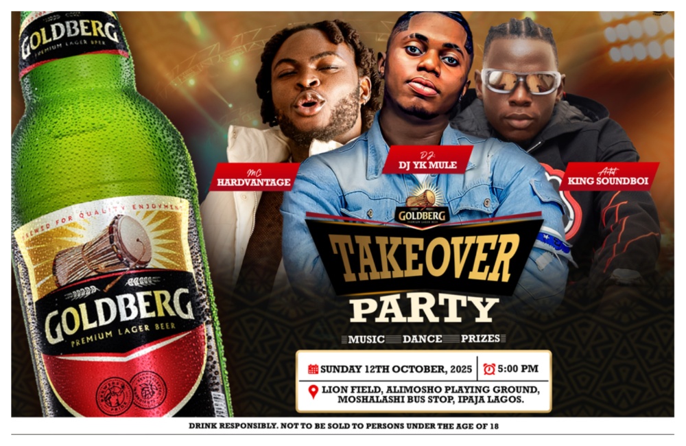 Goldberg takes over party, set to storm Ipaja with the Gold Standard of Fun