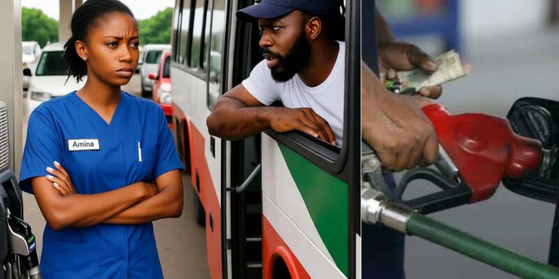 Lady shares hilarious reason fuel attendant refused selling to bus driver