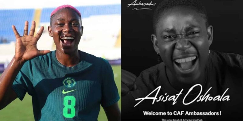 Asisat Oshoala appointed CAF goodwill ambassador