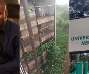 Alex Onyia shares shocking photo of UNN male hostel, condemns poor infrastructure