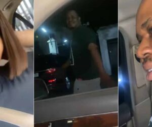 Lady boldly woos man trekking on road, his reaction trends