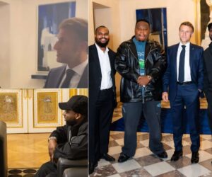Cubana Chief Priest hails Davido as he meets president of France