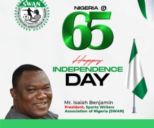 Nigeria @65: SWAN lists gains of sports development, predicts better future