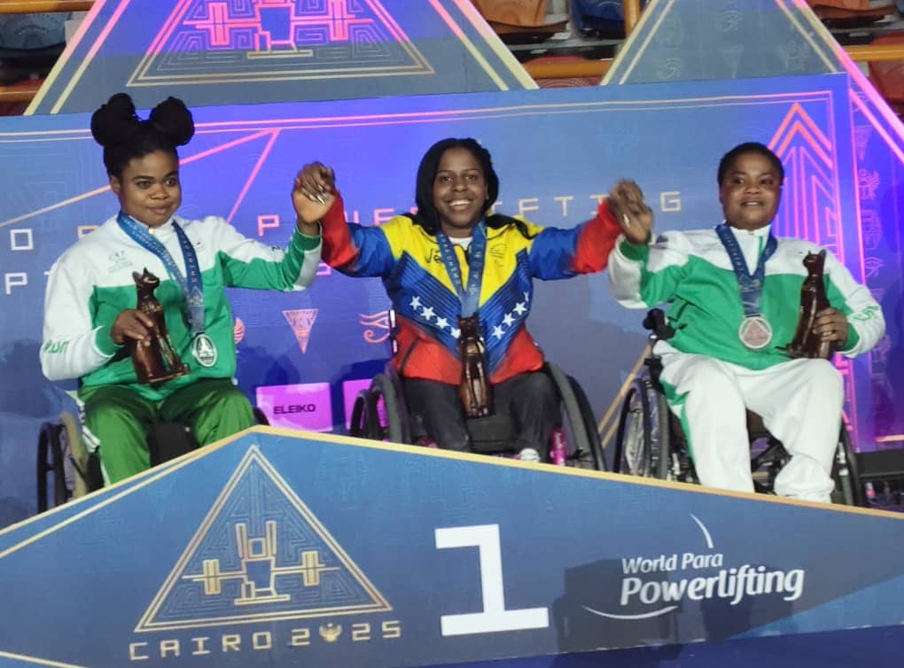 Nigerians win medals as 2025 World Para Powerlifting Championships get underway in Cairo