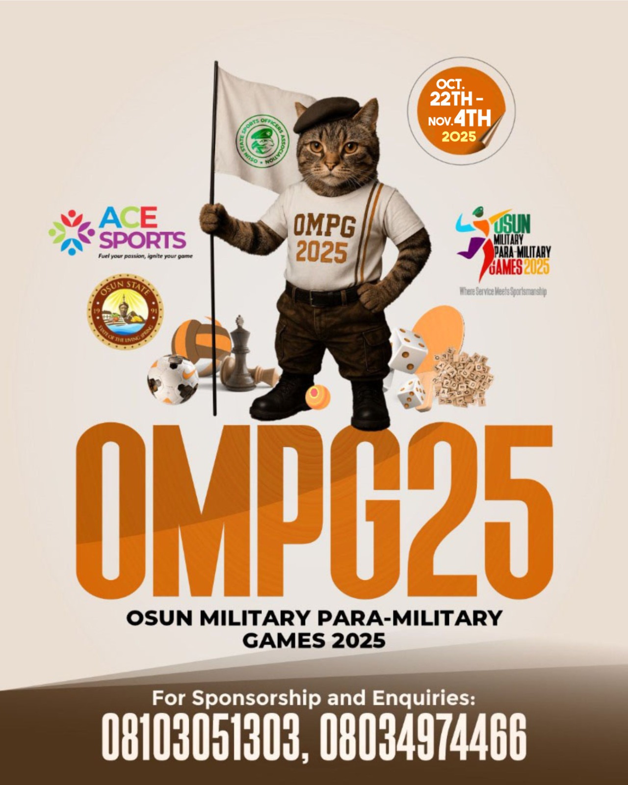 Organisers Shift Osun Military, Paramilitary Games By One Week