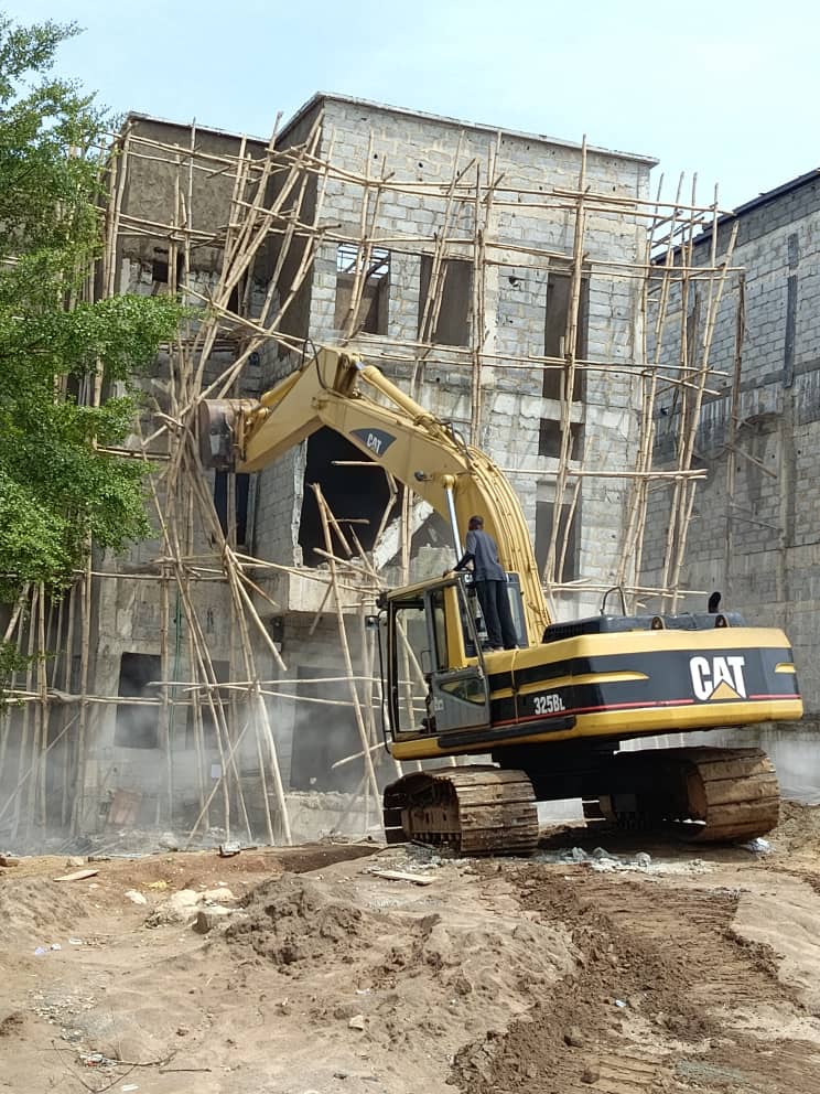 FCTA Demolishes 11 Duplexes Built Under High-Tension Lines, Near Stream Channels