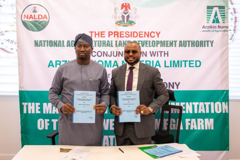 Food Security:NALDA Signs MoU With Firm For Management Of Mega Farm In Kwara