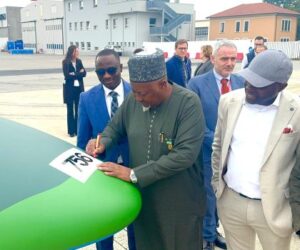 Badaru inspects production of NAF helicopters, fighter jets in Italy 