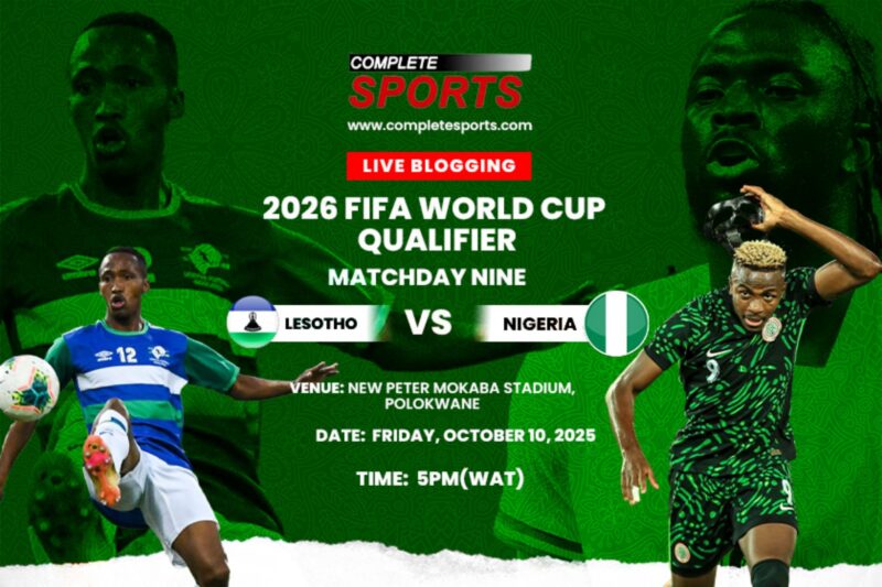 Lesotho vs Nigeria Live Blogging – 2026 FIFA World Cup Qualifier: Group C Matchday 9